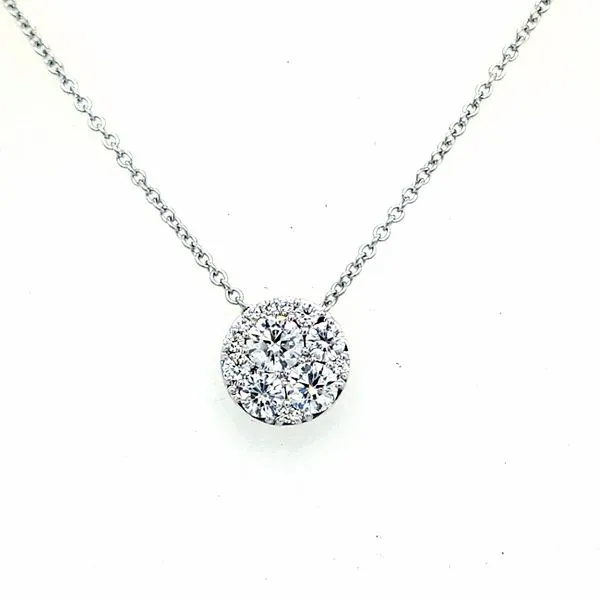 Hearts On Fire18K White Gold Diamond Pendant 'Tessa Diamond Circle' Saxons Fine Jewelers Bend, OR