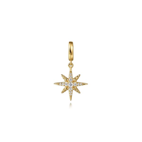 Gabriel & Co.14K Yellow Gold Diamond Star Charm Saxons Fine Jewelers Bend, OR