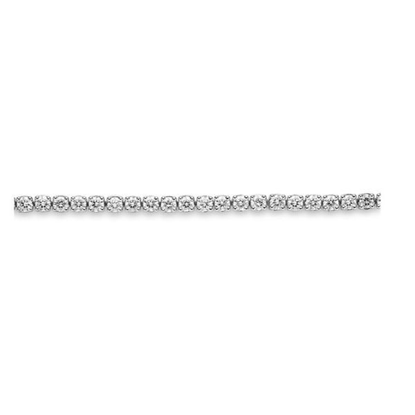 Memoire18K White Gold Diamond Half Line Bolo Bracelet Image 2 Saxons Fine Jewelers Bend, OR