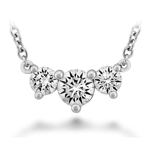 18 Karat White Gold Diamond Trinity Medium Pendant Saxons Fine Jewelers Bend, OR