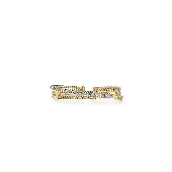 Gabriel & Co. Diamond Bujukan Criss Cross Bangle Saxons Fine Jewelers Bend, OR