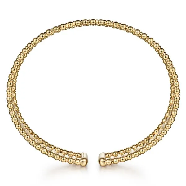 14 Karat Bujukan Wide Cuff Bangle Image 3 Saxons Fine Jewelers Bend, OR