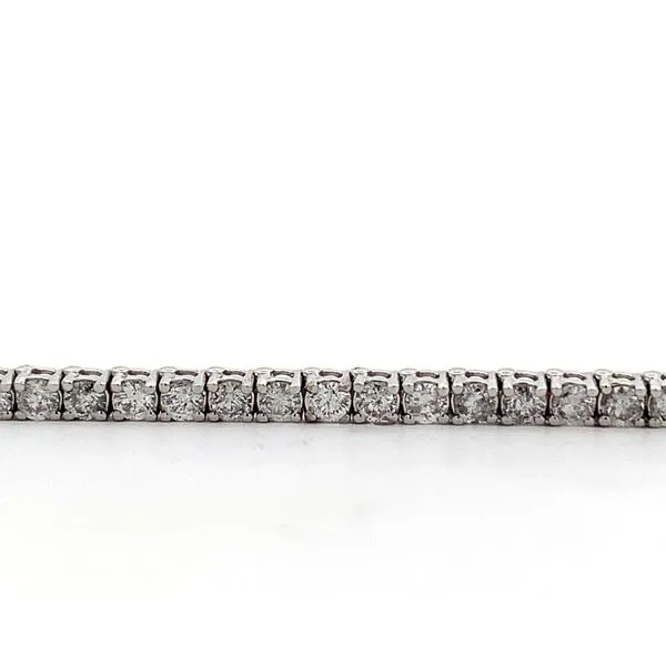 14 Karat White Gold Diamond Prong Set Tennis Bracelet Image 2 Saxons Fine Jewelers Bend, OR