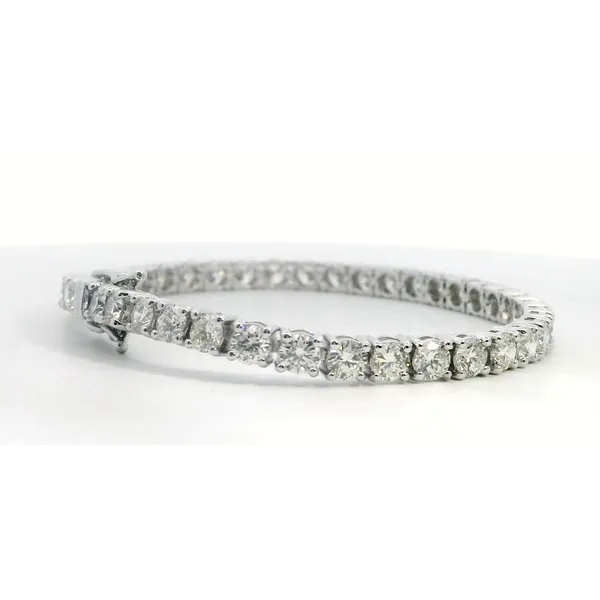 14K White Gold Diamond Tennis Bracelet Image 2 Saxons Fine Jewelers Bend, OR