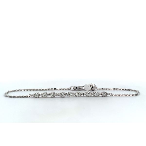 Hearts on Fire. 18 Karat White Gold Diamond Aerial Regal Teardrop Pendant Saxons Fine Jewelers Bend, OR