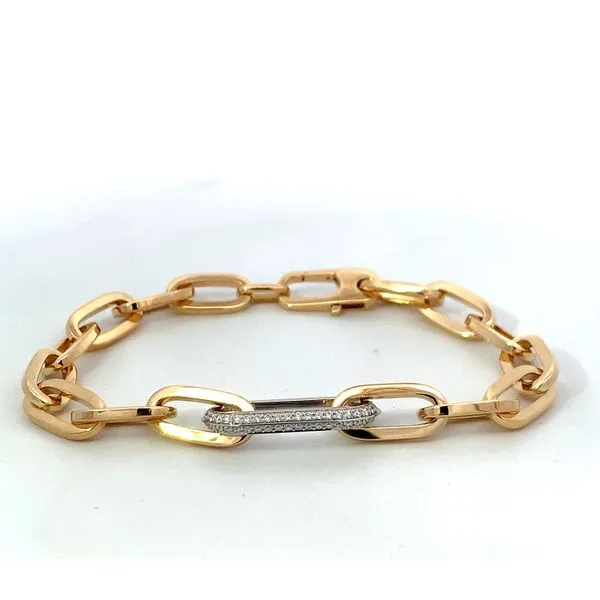 Roberto Coin. 18 Karat Yellow Gold/White Gold Diamond Oro...