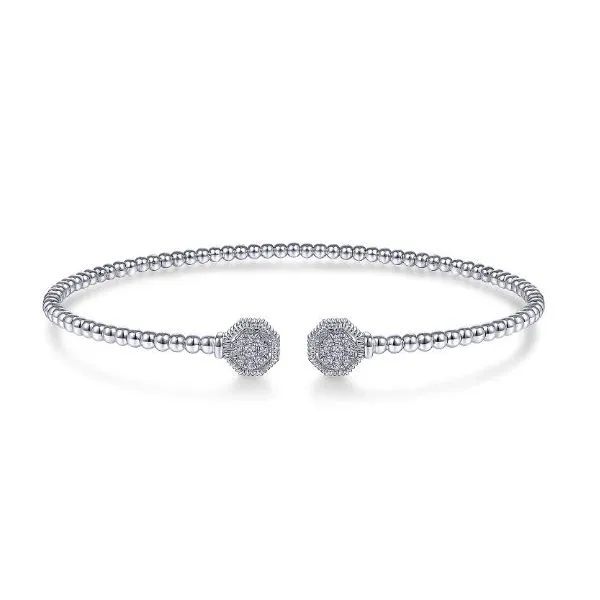 14 Karat White Gold Diamond Bangle Saxons Fine Jewelers Bend, OR