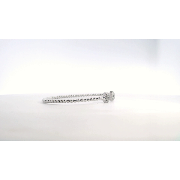 Gabriel & Co.14K WG Diamond Hexagon Bujukan Bangle Image 2 Saxons Fine Jewelers Bend, OR