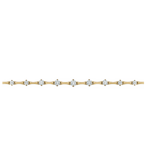 18 Karat Yellow Gold Diamond Cadence Bolo Bracelet Image 2 Saxons Fine Jewelers Bend, OR