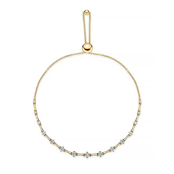 18 Karat Yellow Gold Diamond Cadence Bolo Bracelet Saxons Fine Jewelers Bend, OR