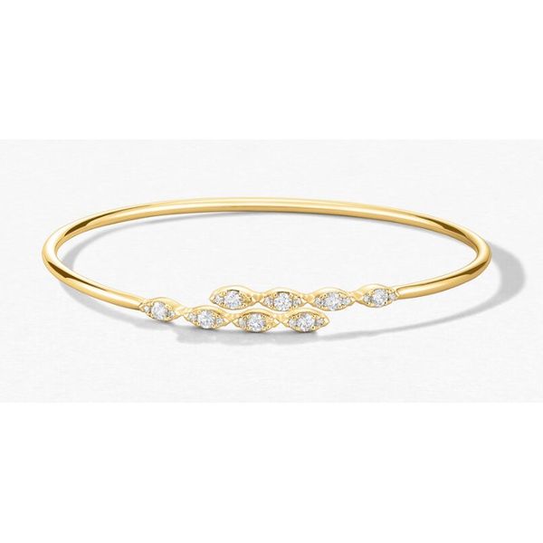 Hearts On Fire18K YG Diamond Aerial Marquise Flexi-Bangle Saxons Fine Jewelers Bend, OR