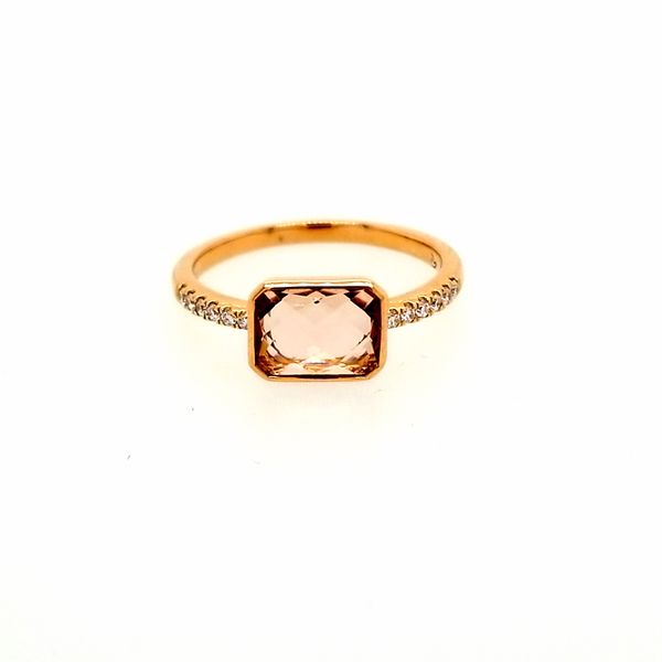 Morganite and Rose Gold Ring Saxons Fine Jewelers Bend, OR