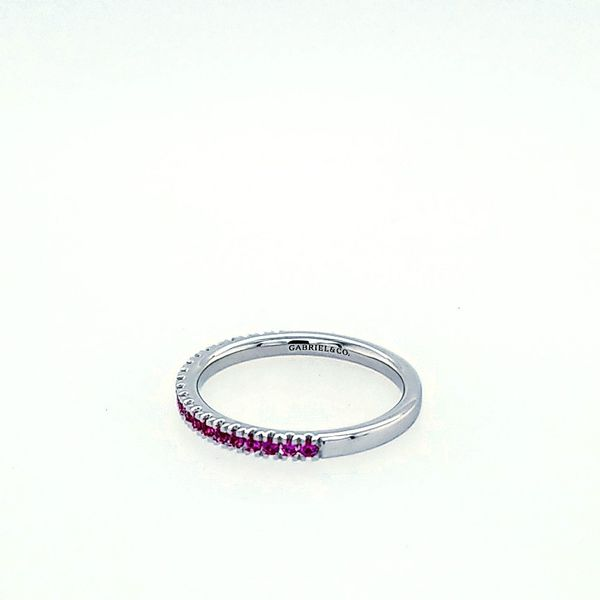 Gaberial 14K Pink Sapphire Band Image 2 Saxons Fine Jewelers Bend, OR