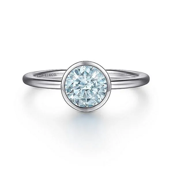 Gabriel & Co. Sterling Silver Aquamarine Ring Saxons Fine Jewelers Bend, OR