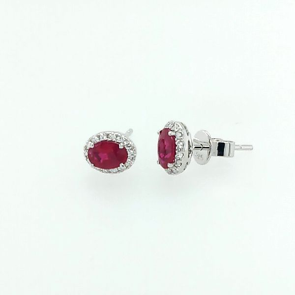 Ruby and Diamond Earrings Saxons Fine Jewelers Bend, OR