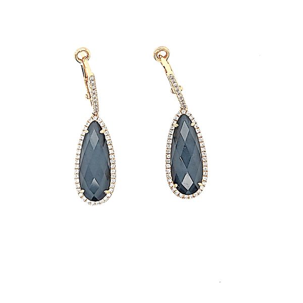 Rose Gold and Hematite Earrings Saxons Fine Jewelers Bend, OR