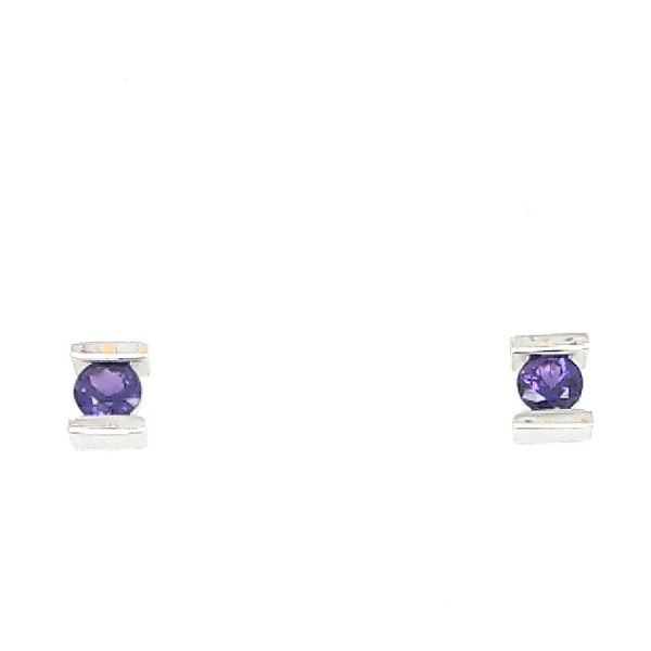 Purple Sapphire Earrings Image 2 Saxons Fine Jewelers Bend, OR