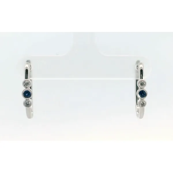 Simon G Sapphire and Diamond Hoops Saxons Fine Jewelers Bend, OR