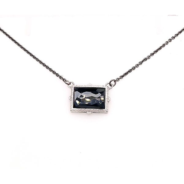 Armenta Sterling Silver Hematite/ White Quartz Necklace Saxons Fine Jewelers Bend, OR