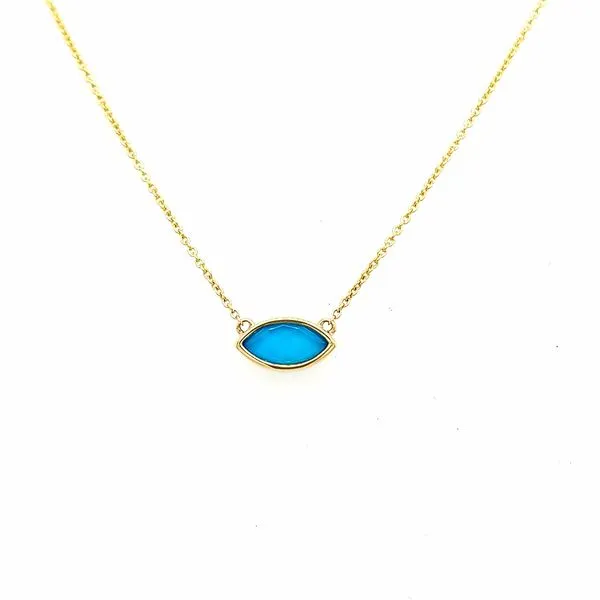 Doves. Turquoise Quartz Necklace Saxons Fine Jewelers Bend, OR