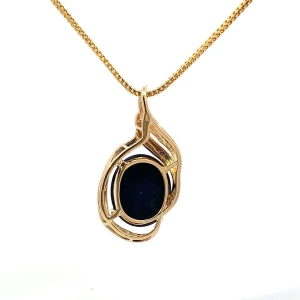 14 Karat Yellow Gold Boulder Opal Pendant Necklace Image 2 Saxons Fine Jewelers Bend, OR