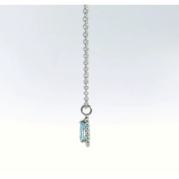 Gabriel & Co.14K WG Blue Topaz Bujukan Pendant .23cttw Image 2 Saxons Fine Jewelers Bend, OR