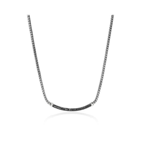 John Hardy Silver abd Back Sapphire Bar Saxons Fine Jewelers Bend, OR