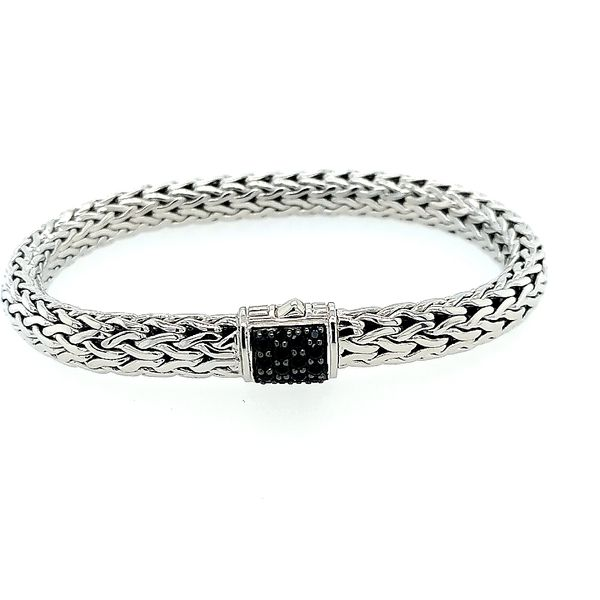 John Hardy Silver Classic Chain Black Sapphire XS Bracelet Saxons Fine Jewelers Bend, OR