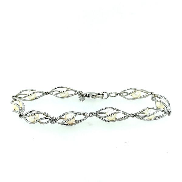 Sterling Silver Pearl Cage Bracelet Saxons Fine Jewelers Bend, OR