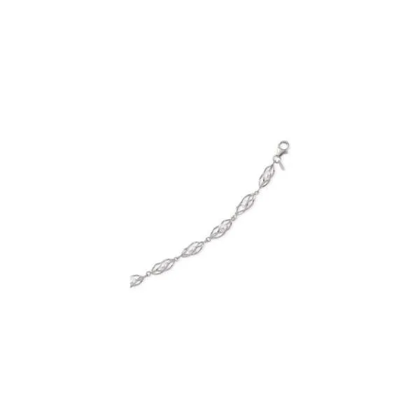 Sterling Silver Pearl Cage Bracelet