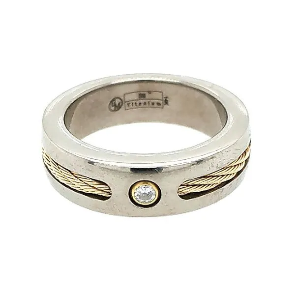 Titanium & 14 Karat Wedding Band