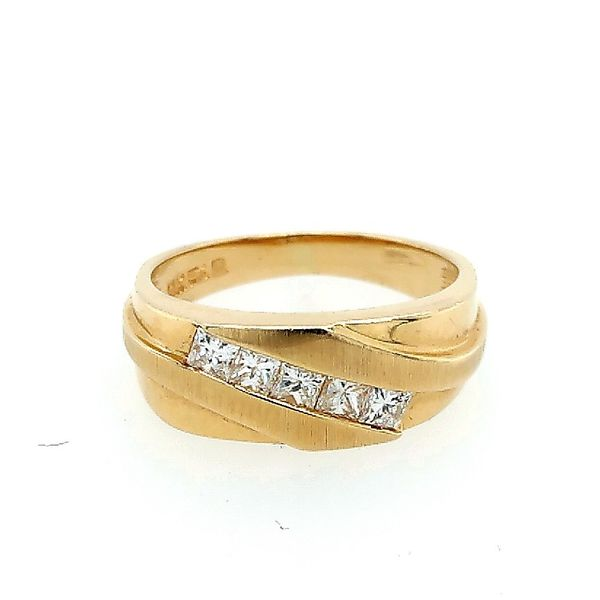 14 Karat Yellow Gold Diamond Wedding Band Saxons Fine Jewelers Bend, OR