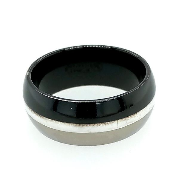 Titanium Black Stainless Steel Wedding Band Saxons Fine Jewelers Bend, OR