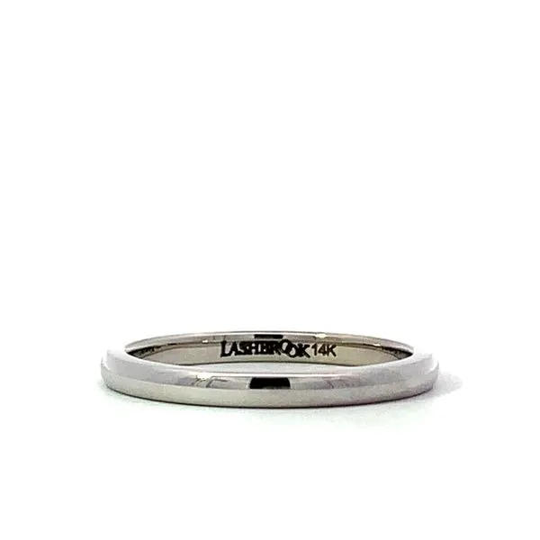 14 Karat White Gold Domed Polished Band Saxons Fine Jewelers Bend, OR