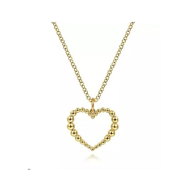 Gabriel and Co. Open Heart Necklace Saxons Fine Jewelers Bend, OR