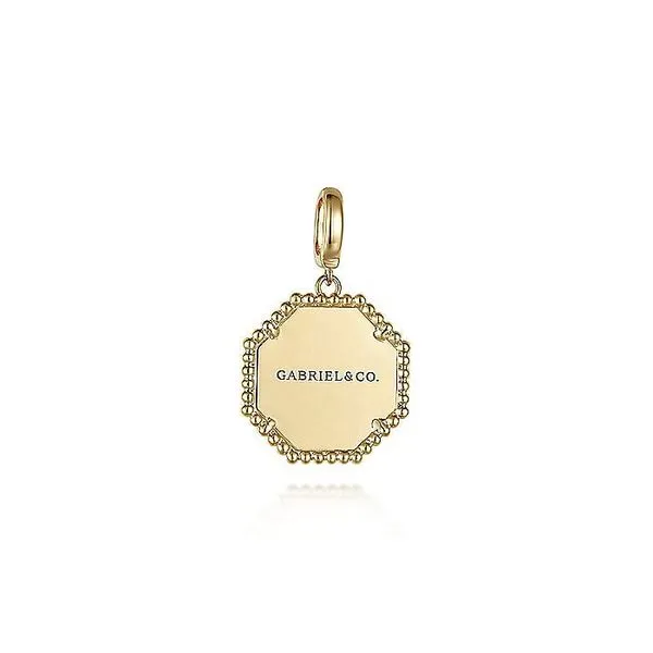 Gabriel & Co. 14 Karat Yellow Gold Bujukan Hexagon Medallion Pendant Image 2 Saxons Fine Jewelers Bend, OR