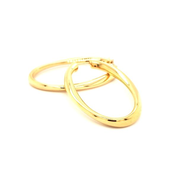 Roberto Coin 18 Karat Yellow Gold Oro Classic Hoops Saxons Fine Jewelers Bend, OR