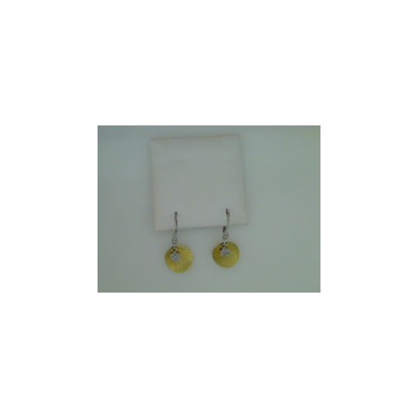 Two Tone Diamond Drop Earrings Saxons Fine Jewelers Bend, OR