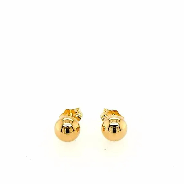 14 Karat Yellow Gold Ball Stud Earrings Saxons Fine Jewelers Bend, OR