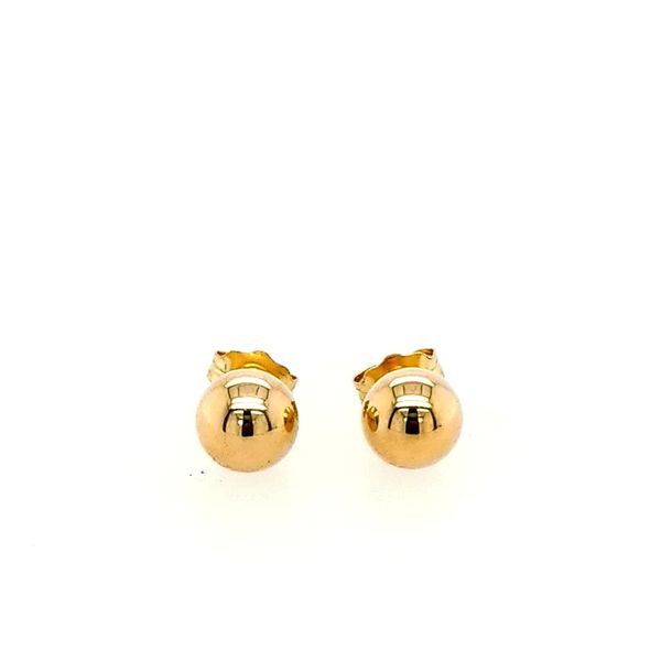 14 Karat Yellow Gold Ball Stud Earring Saxons Fine Jewelers Bend, OR