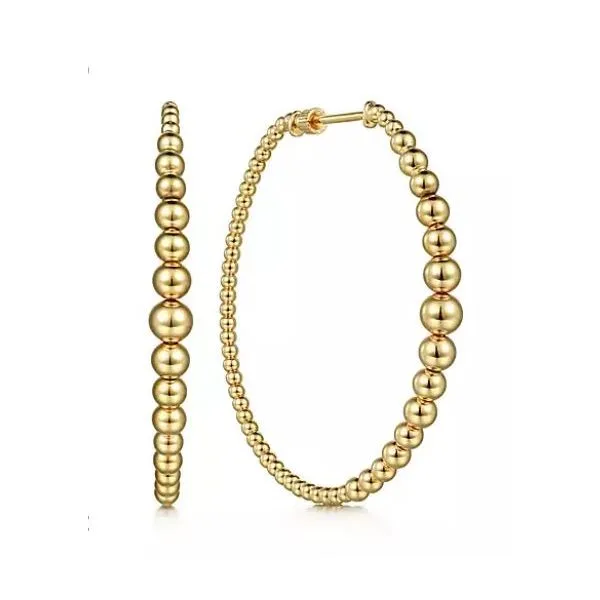 Gaberial 14K Bujukan 50mm Hoop Saxons Fine Jewelers Bend, OR
