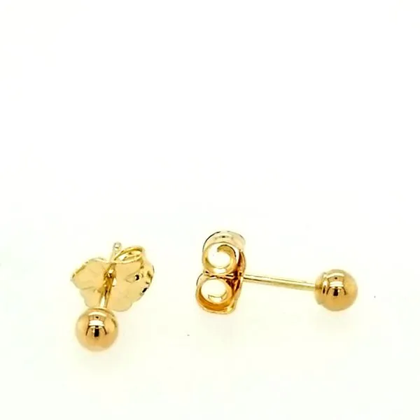 14 Karat Yellow Gold Ball Studs Image 2 Saxons Fine Jewelers Bend, OR