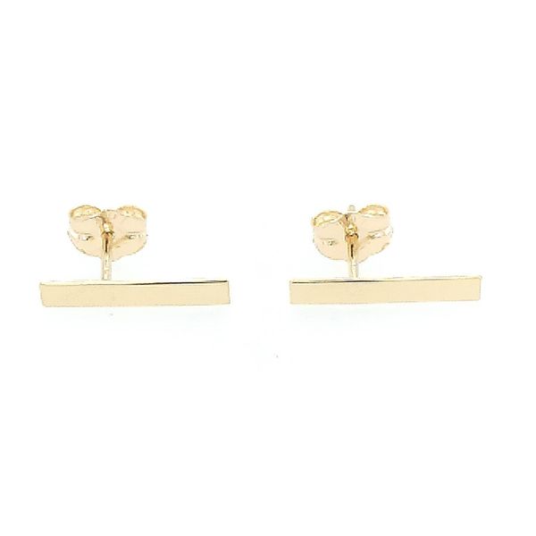 14 Karat Yellow Gold Bar Post Earrings Saxons Fine Jewelers Bend, OR