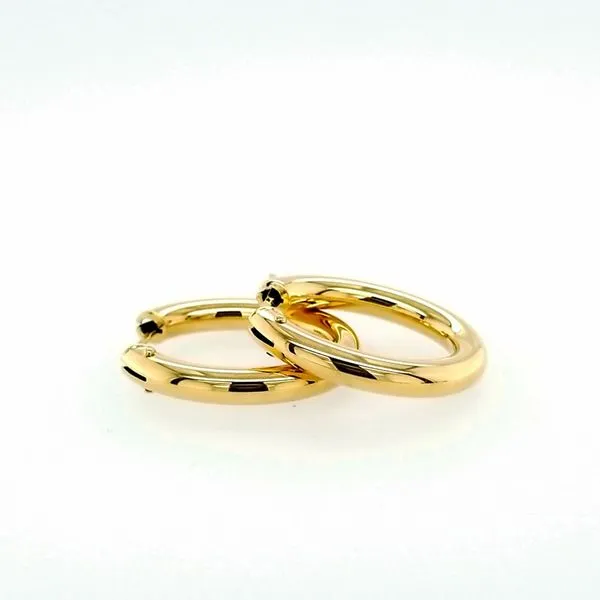 18 Karat Yellow Gold Perfect Oval Hoops Saxons Fine Jewelers Bend, OR