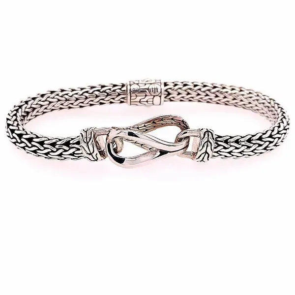 John Hardy SIlver Asli Classic Chain Link Small Chain Bracelet Size Medium Saxons Fine Jewelers Bend, OR