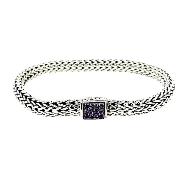 John Hardy BlackSapphire/Amethyst Classic Chain Reversible Bracelet Saxons Fine Jewelers Bend, OR