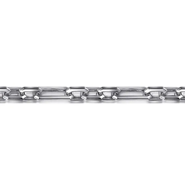 Gabriel & Co. Sterling Silver Figaro Chain Bracelet Image 2 Saxons Fine Jewelers Bend, OR