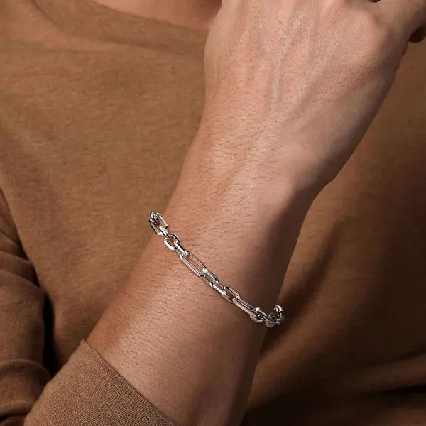 Gabriel & Co. Sterling Silver Figaro Chain Bracelet Image 3 Saxons Fine Jewelers Bend, OR