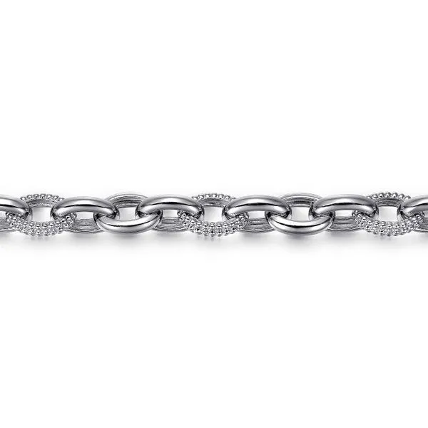 Gabriel & Co. Sterling Silver Bujukan Link Tennis Bracelet Image 2 Saxons Fine Jewelers Bend, OR