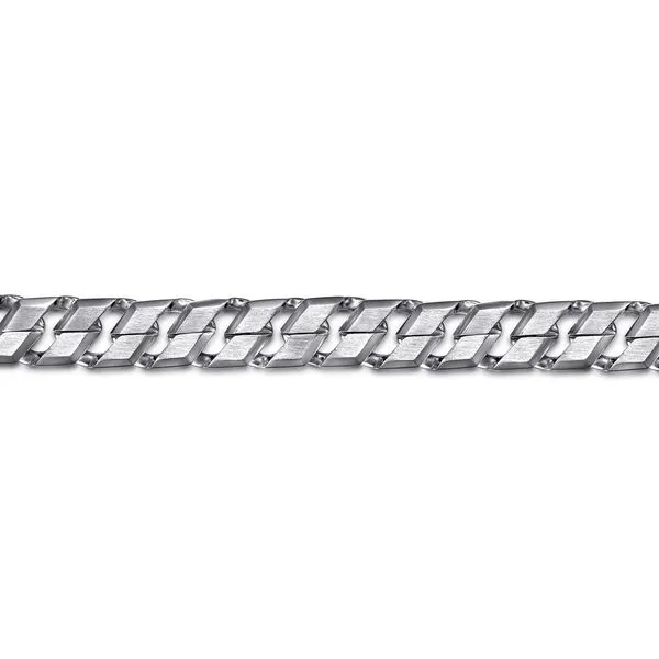 Gabriel & Co. Sterling Silver Herringbone Bracelet Image 2 Saxons Fine Jewelers Bend, OR